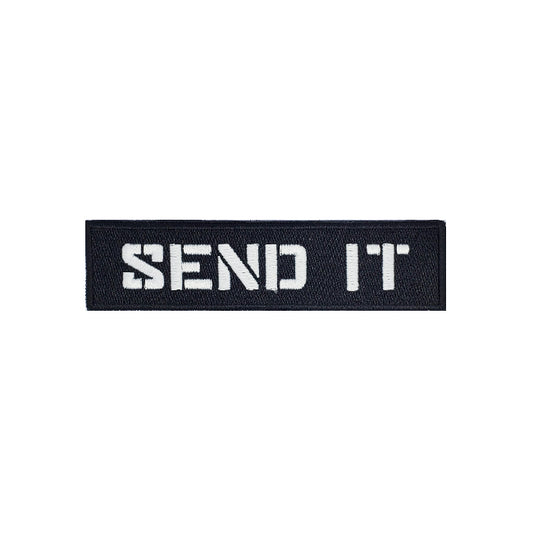 overland camping velcro patch send it