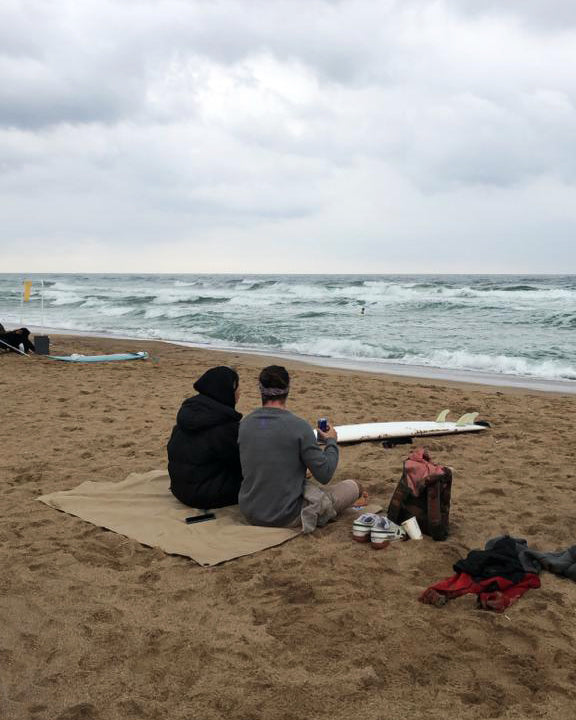 floor tarp in sand color for camping