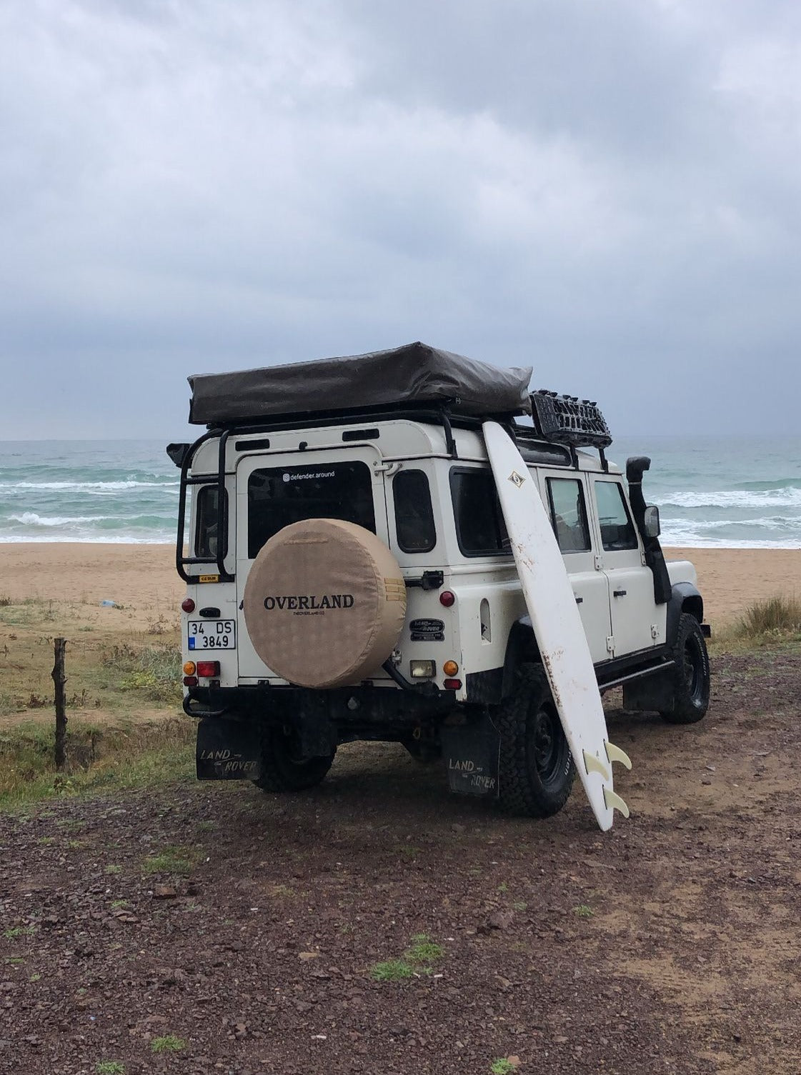 spare wheel cover for Defender