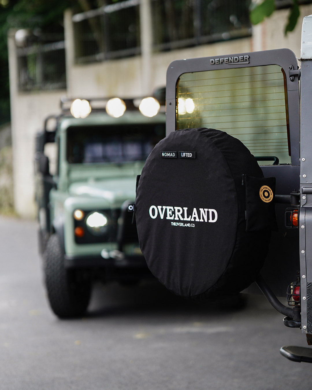 black tactical spare wheel cover