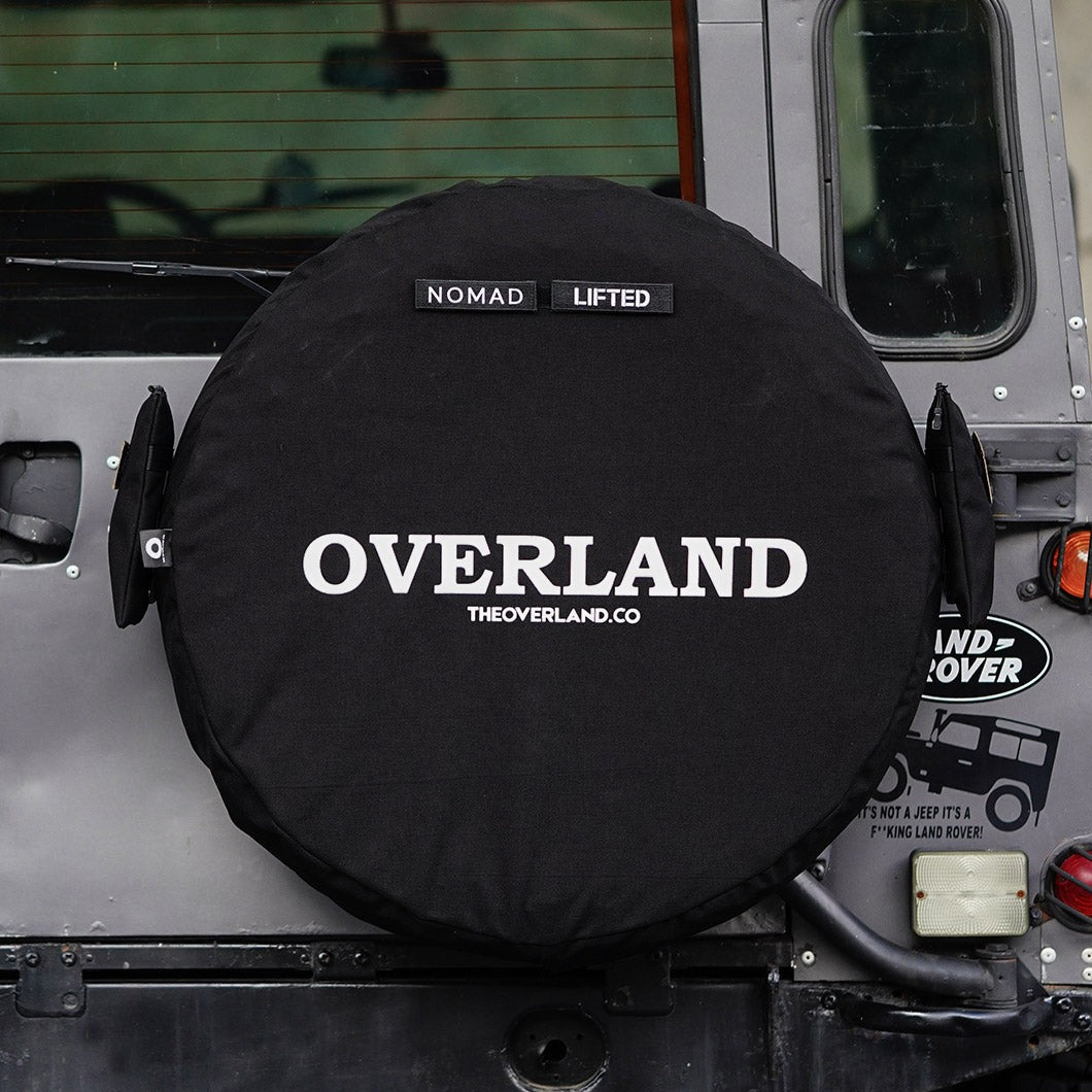 black tactical spare wheel cover