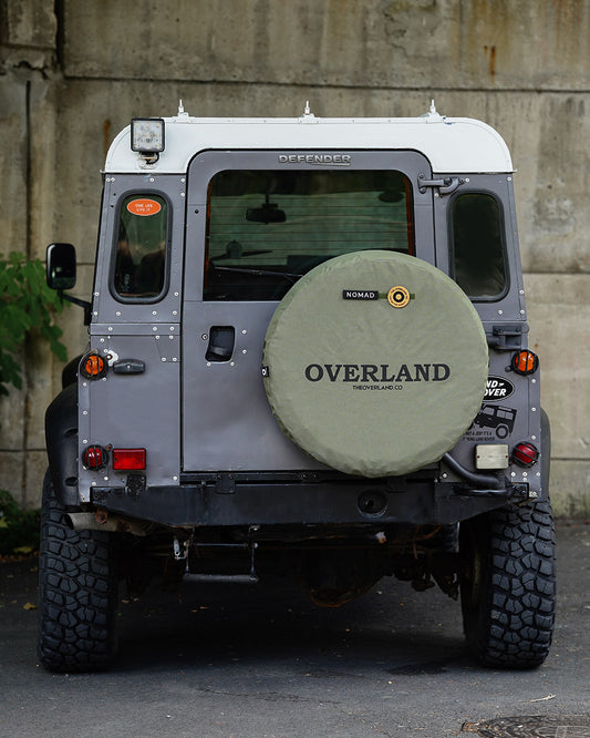 khaki tactical spare wheel cover land rover