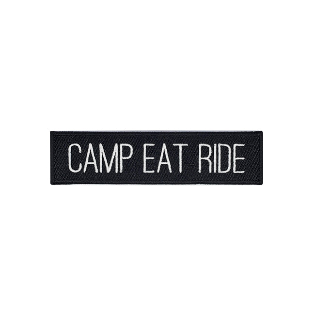 overland camping velcro patch camp eat ride